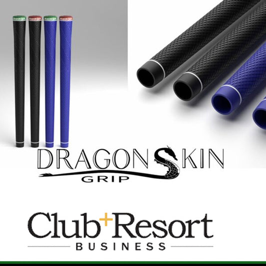 The DragonSkin 360 Series Grips is featured in Golf & Resort Business.